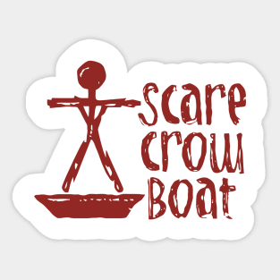 Parks And Recreation Scarecrow Boat Sticker